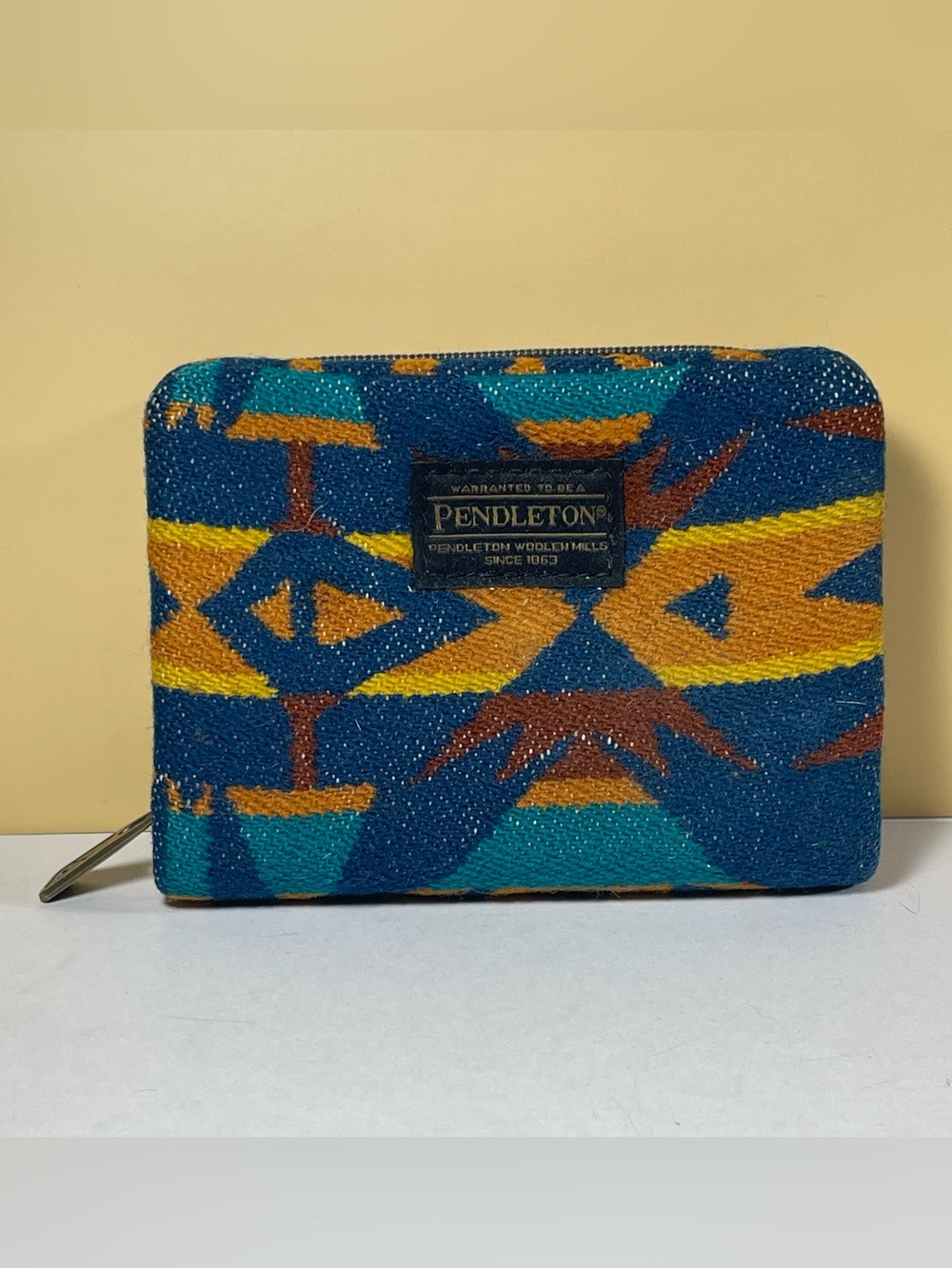 Pendleton Wool Blend Zip Around Wallet Southwestern Accordion Card Organizer